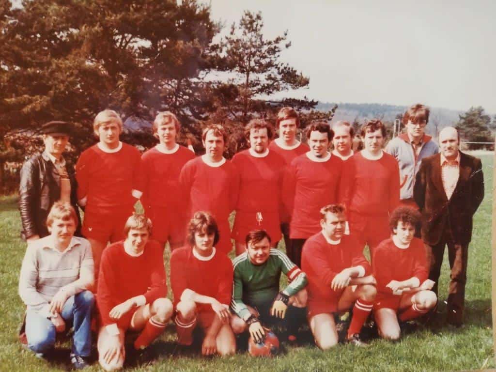 Dritte Fußballmannschaft Ende 70er
